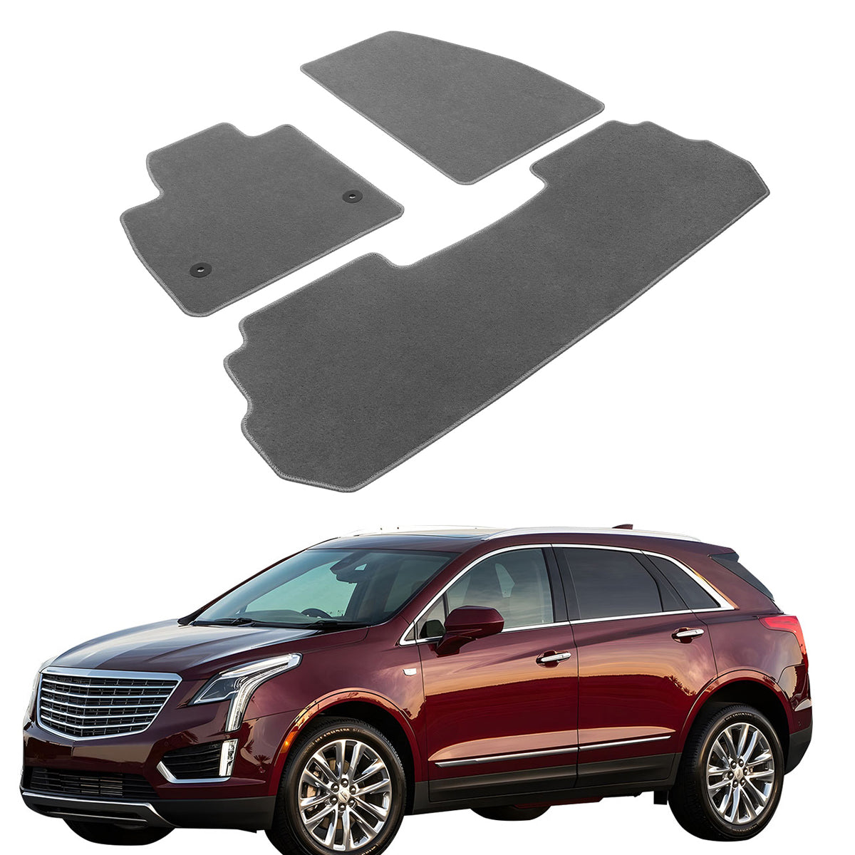 2017-2023 Cadillac XT5 Floor Mats Front Rear Carpets Liner