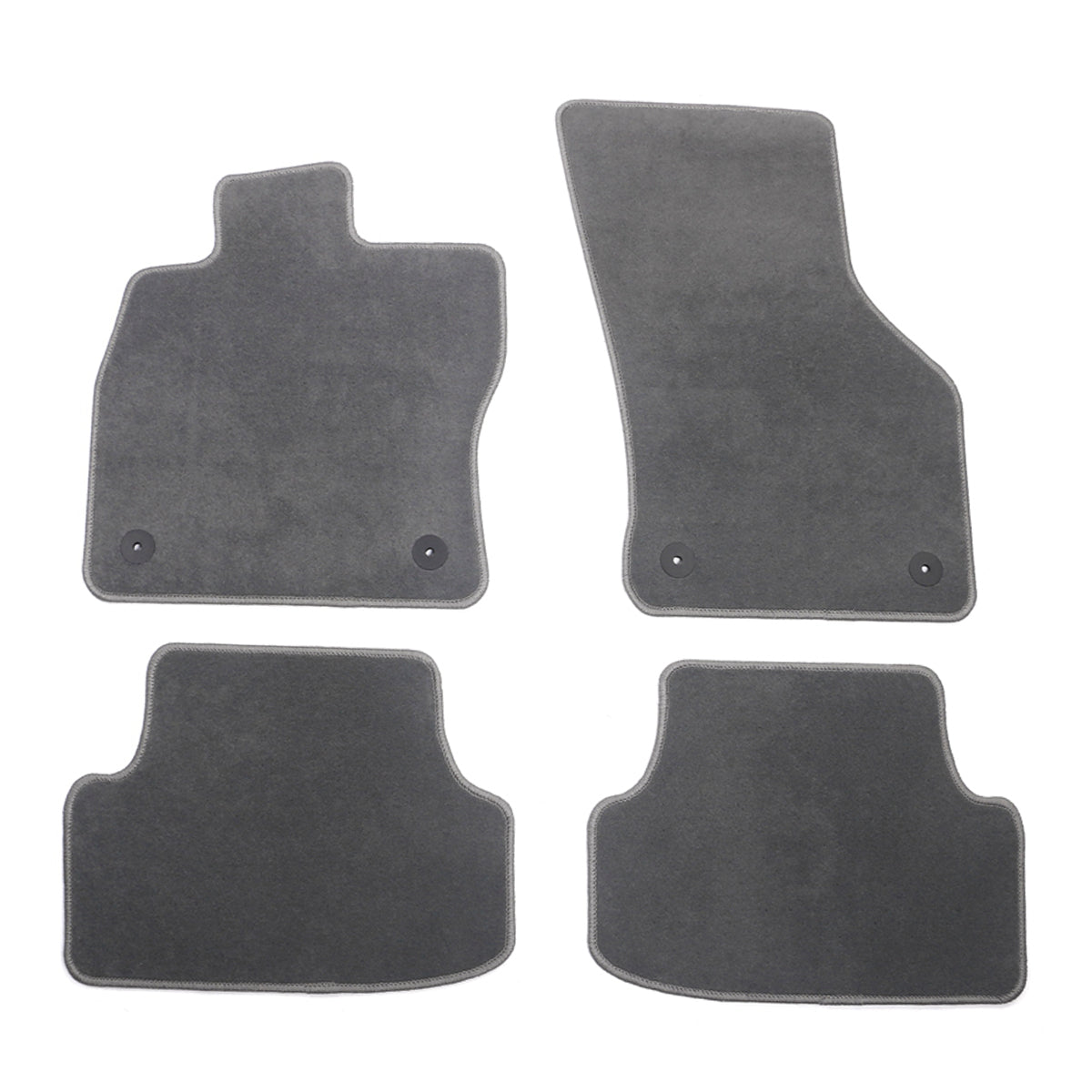 Car Floor Mat for 2015-2023 Volkswagen GTI Gray Nylon Front Rear  4PC