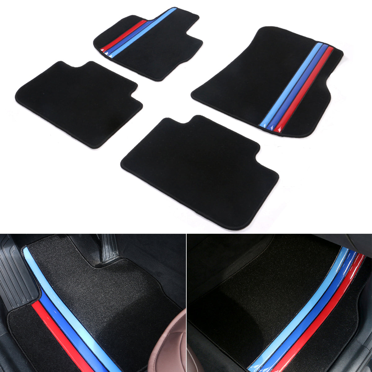 2018-2024 BMW G01 X3 G02 X4 Floor Mats Nylon Front Rear Row Carpet 4PC