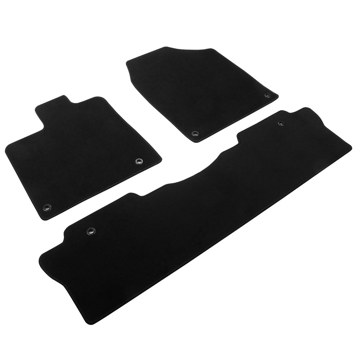 2017-2024 Honda Ridgeline OE Black Front Rear Floor Mat Carpet Nylon