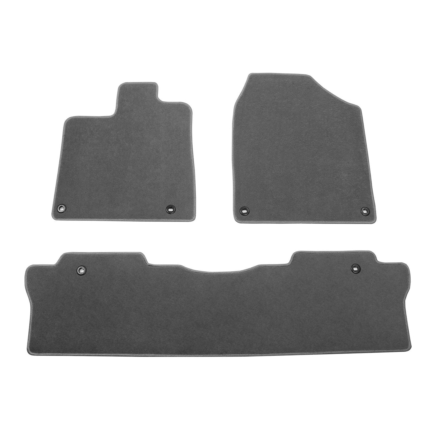 2017-2024 Honda Ridgeline OE Gray Front Rear Floor Mat Carpet Nylon