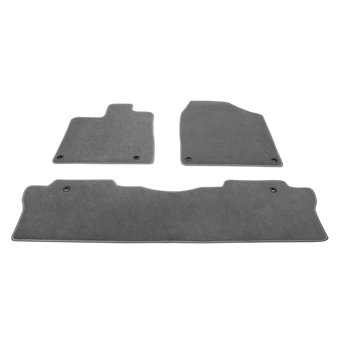 2017-2024 Honda Ridgeline OE Gray Front Rear Floor Mat Carpet Nylon