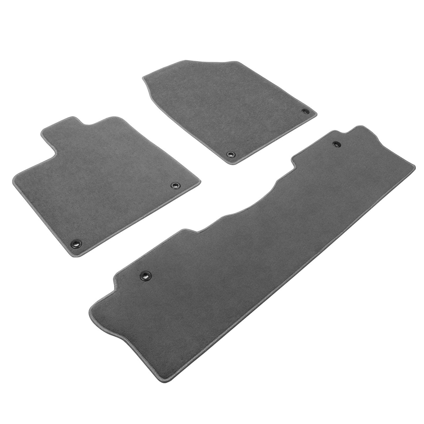 2017-2024 Honda Ridgeline OE Gray Front Rear Floor Mat Carpet Nylon