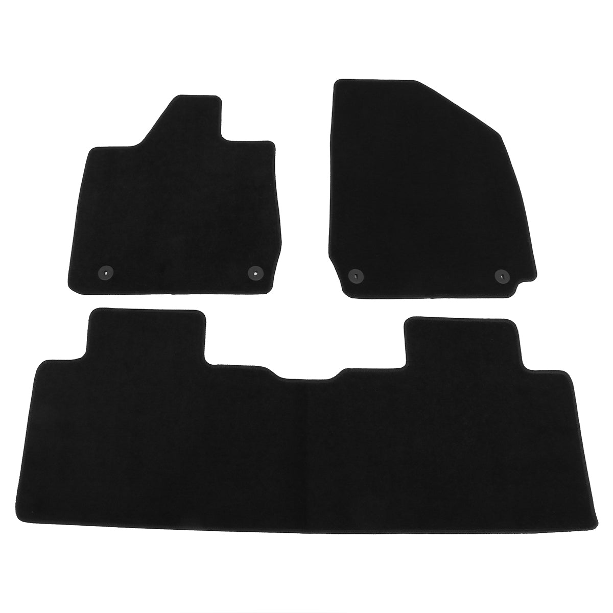 2023-2024 Hyundai Ioniq 6 3PCS Black Front Floor Mats Carpets Nylon