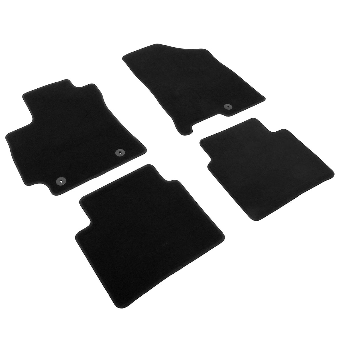 2024-2025 Hyundai Kona Gas Black Front Rear Floor Mats Nylon 4PCS