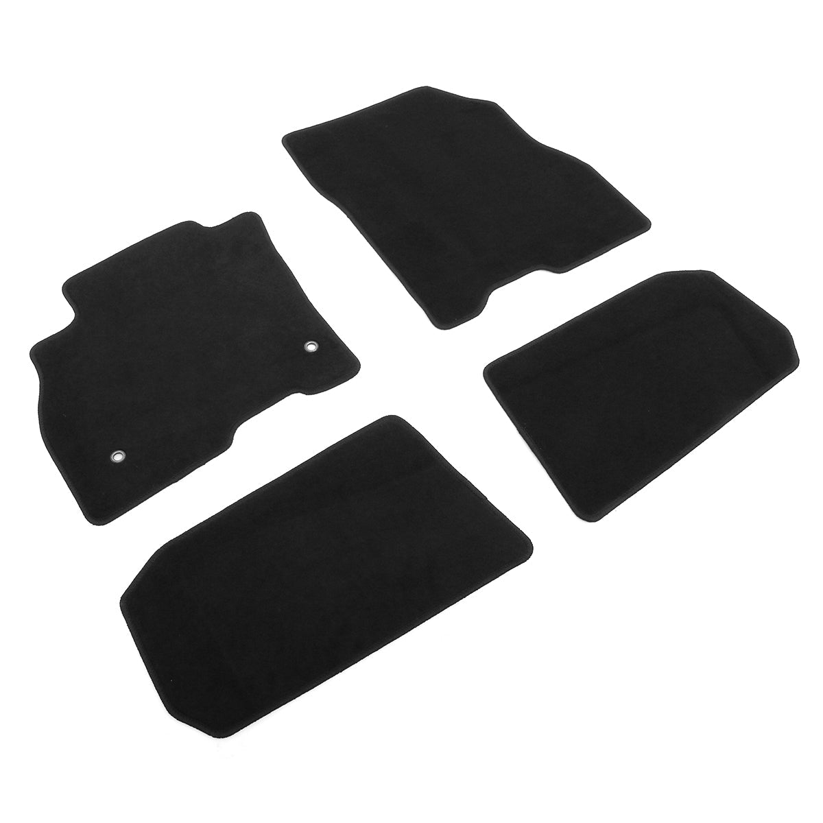 2018-2025 Nissan LEAF OE Black Front Rear Floor Mats Carpets Nylon