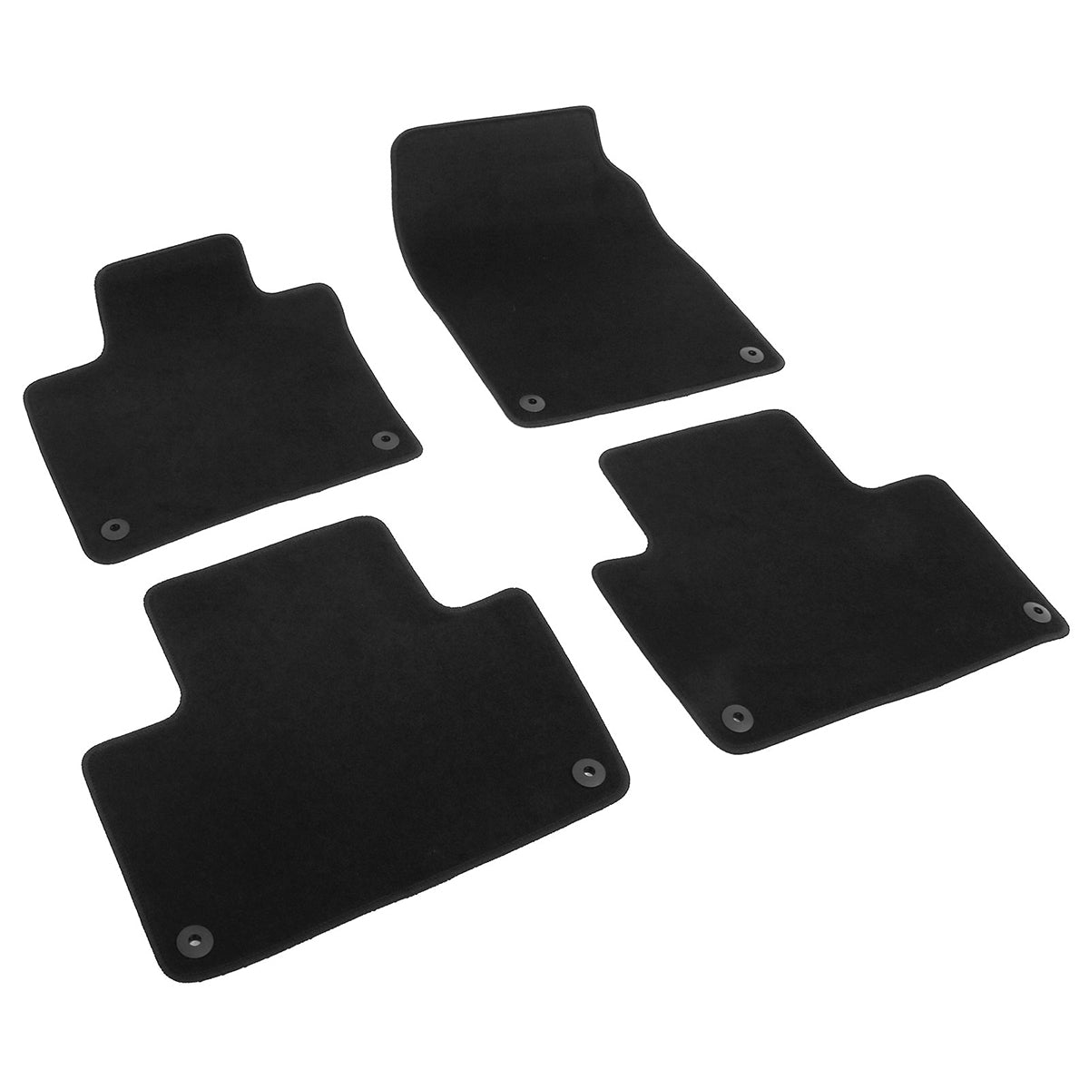 2016-2025 Volvo XC90 PHEV & MHEV Black Floor Mats Nylon 4PCS