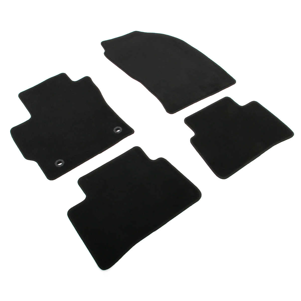 2022-2025 Toyota Corolla Cross GAS FWD Black Floor Mats Nylon 4PCS