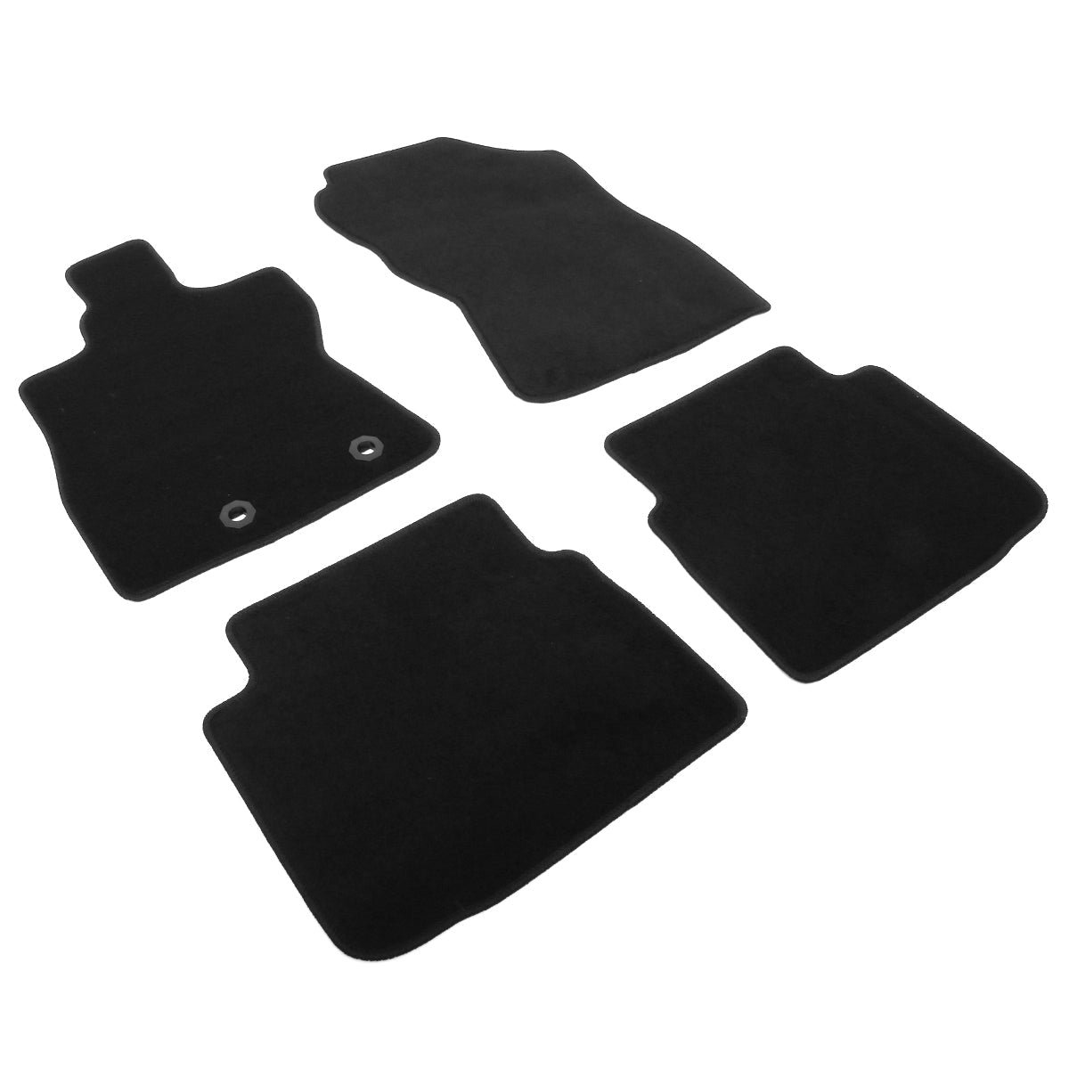 2024-2025 Subaru Crosstrek Impreza Black Front Rear Floor Mats Nylon