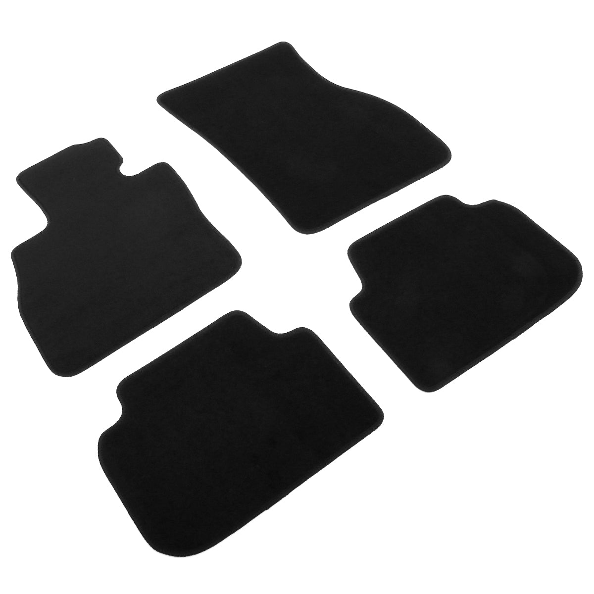 2016-2024 Mini Cooper Clubman F54 Black Front Rear Floor Mats Nylon