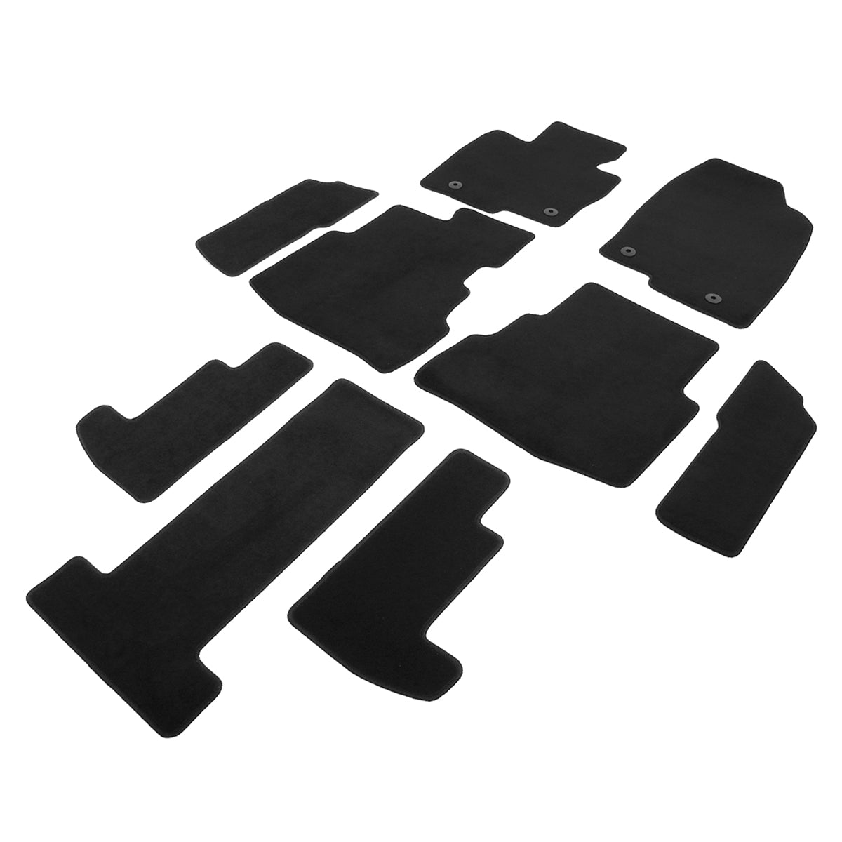 2020-2023 Mazda CX-9 OE Black Front Rear Floor Mats Carpets Nylon