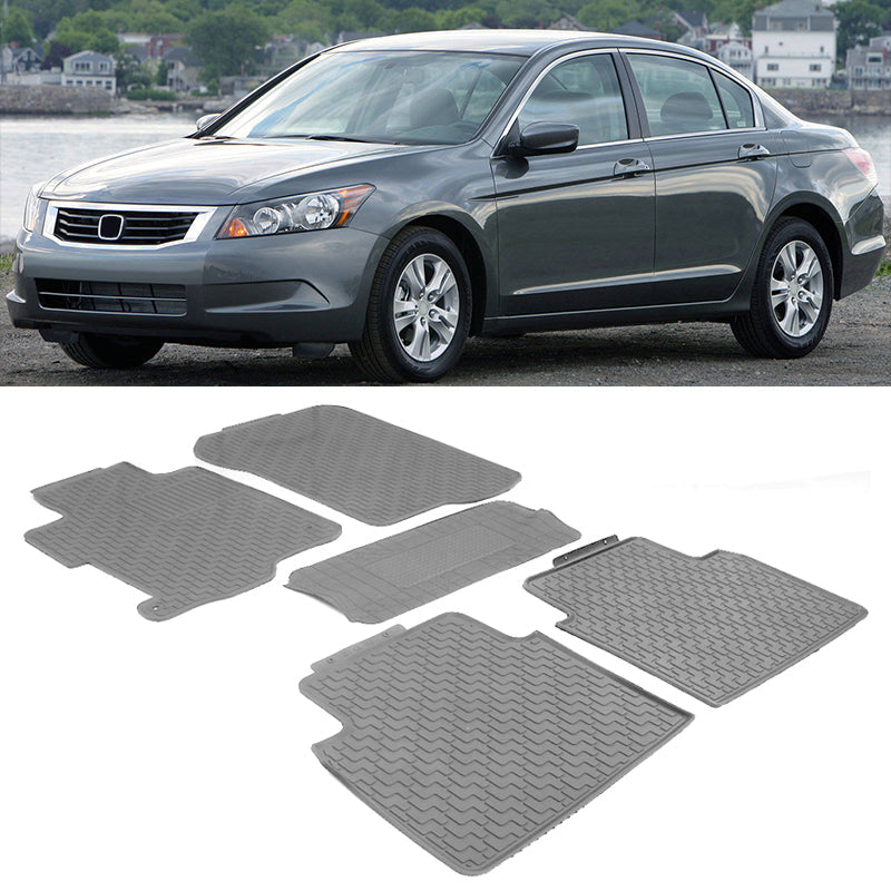 2008-2012 Honda Accord 4DR Latex Floor Mat All Weather Car Carpet