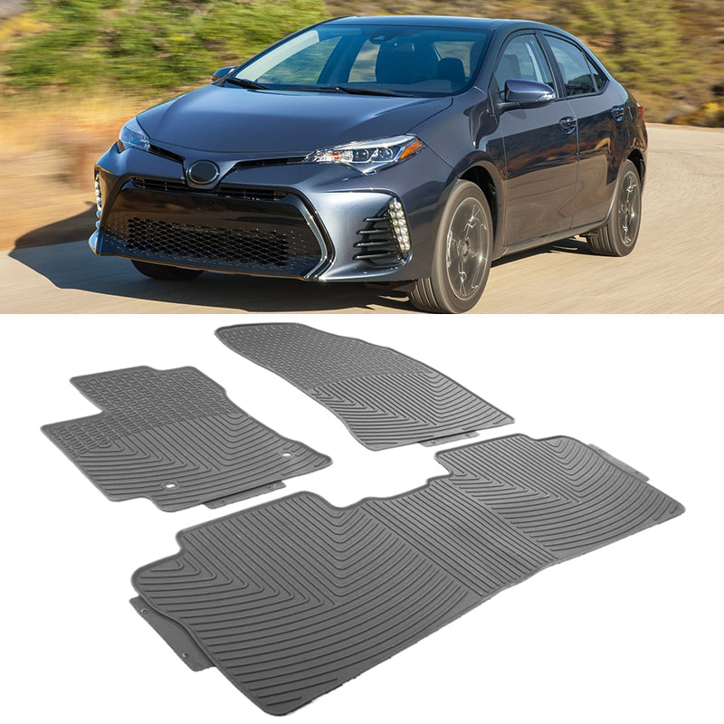 2014-2019 Toyota Corolla Latex Floor Mats Front  Second Row
