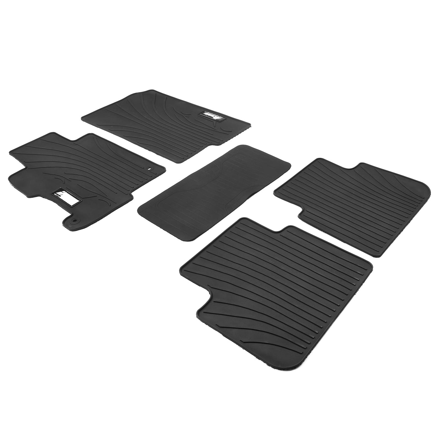 Car Floor Mat for 2013-2017 Honda Accord Latex All Weather  Black 5PC