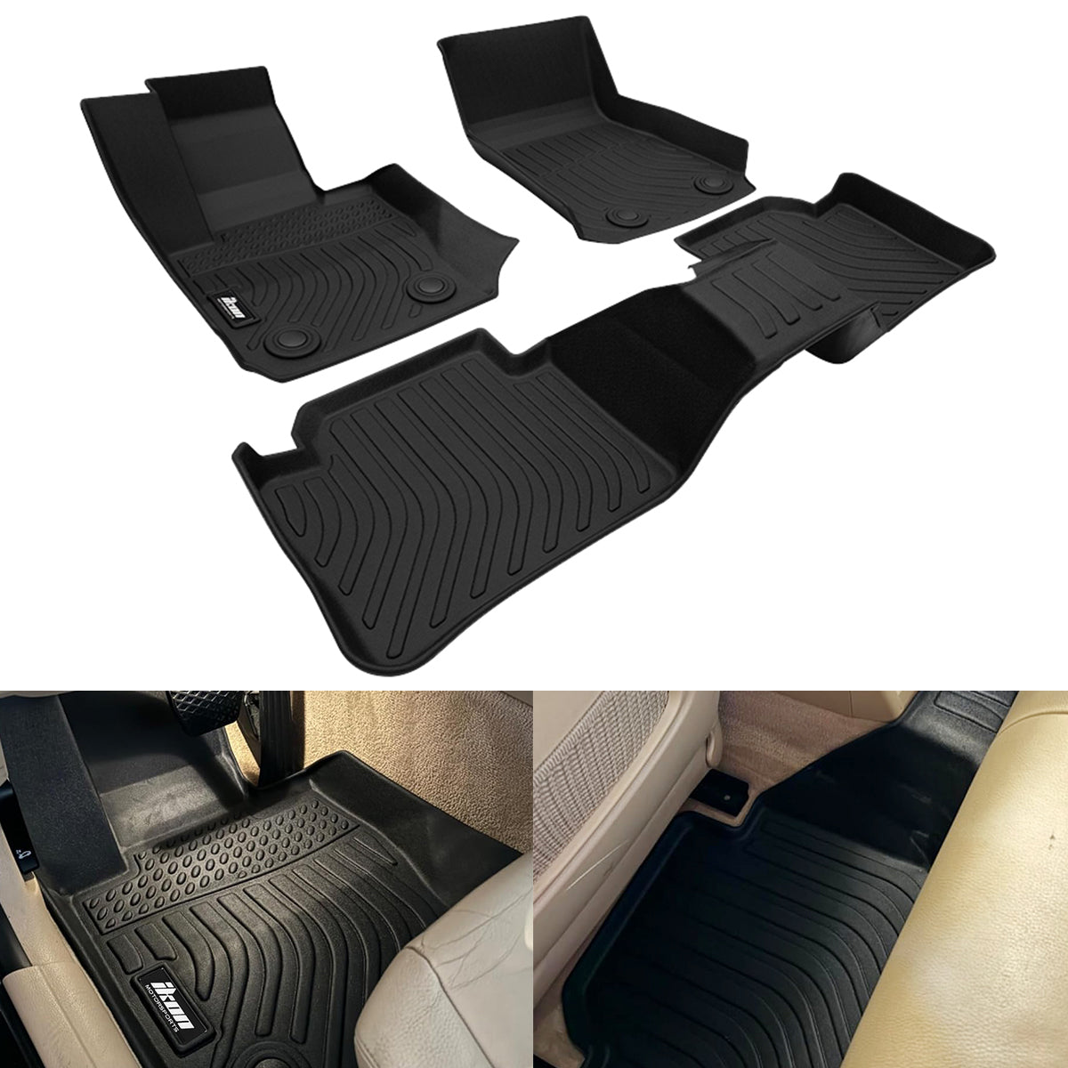 2012-2018 BMW 3-Series Sedan F30 AWD 3D Floor Mats All Weather TEP