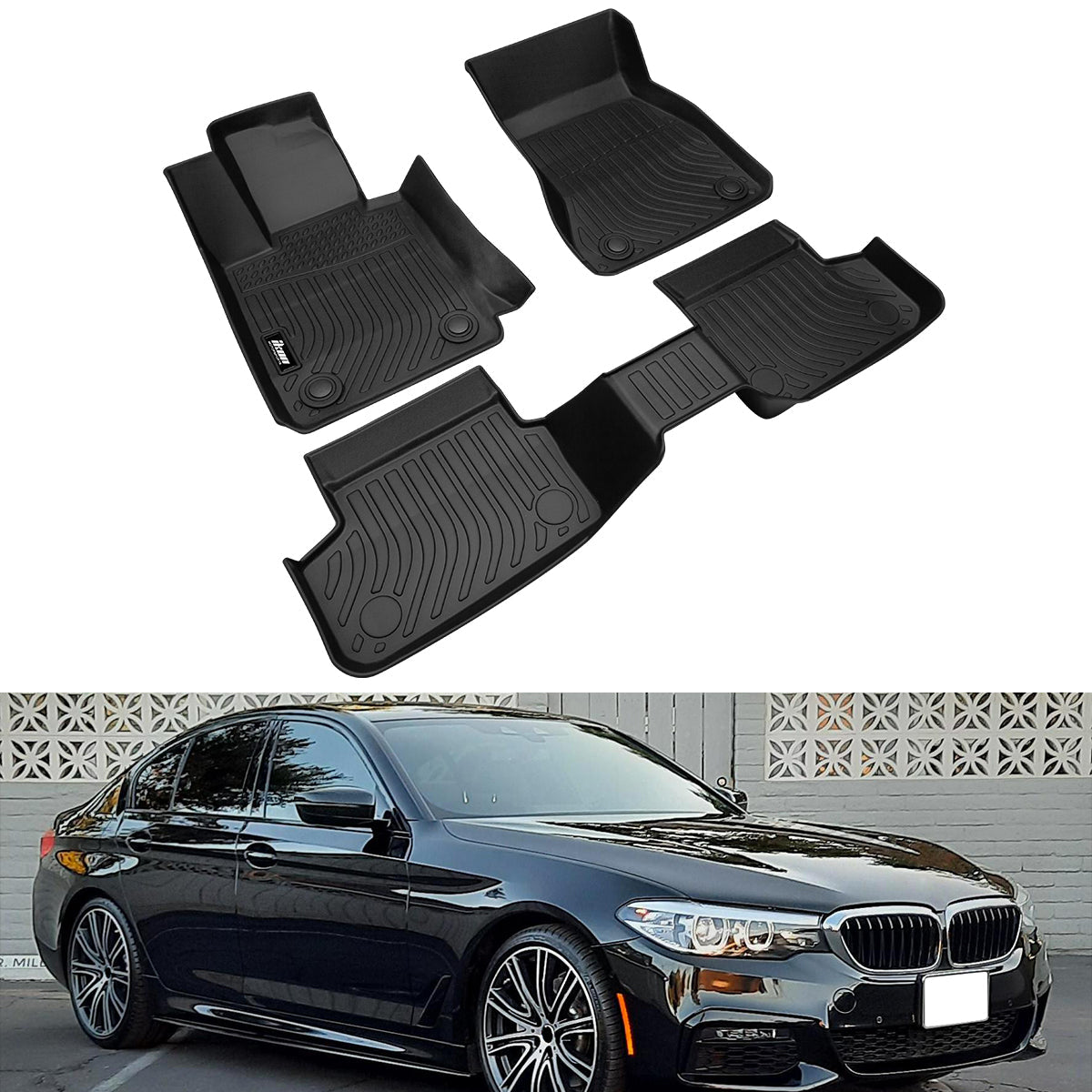 2017-2023 BMW 5-Series G30 3D Floor Mats Liner All Weather TEP Carpets