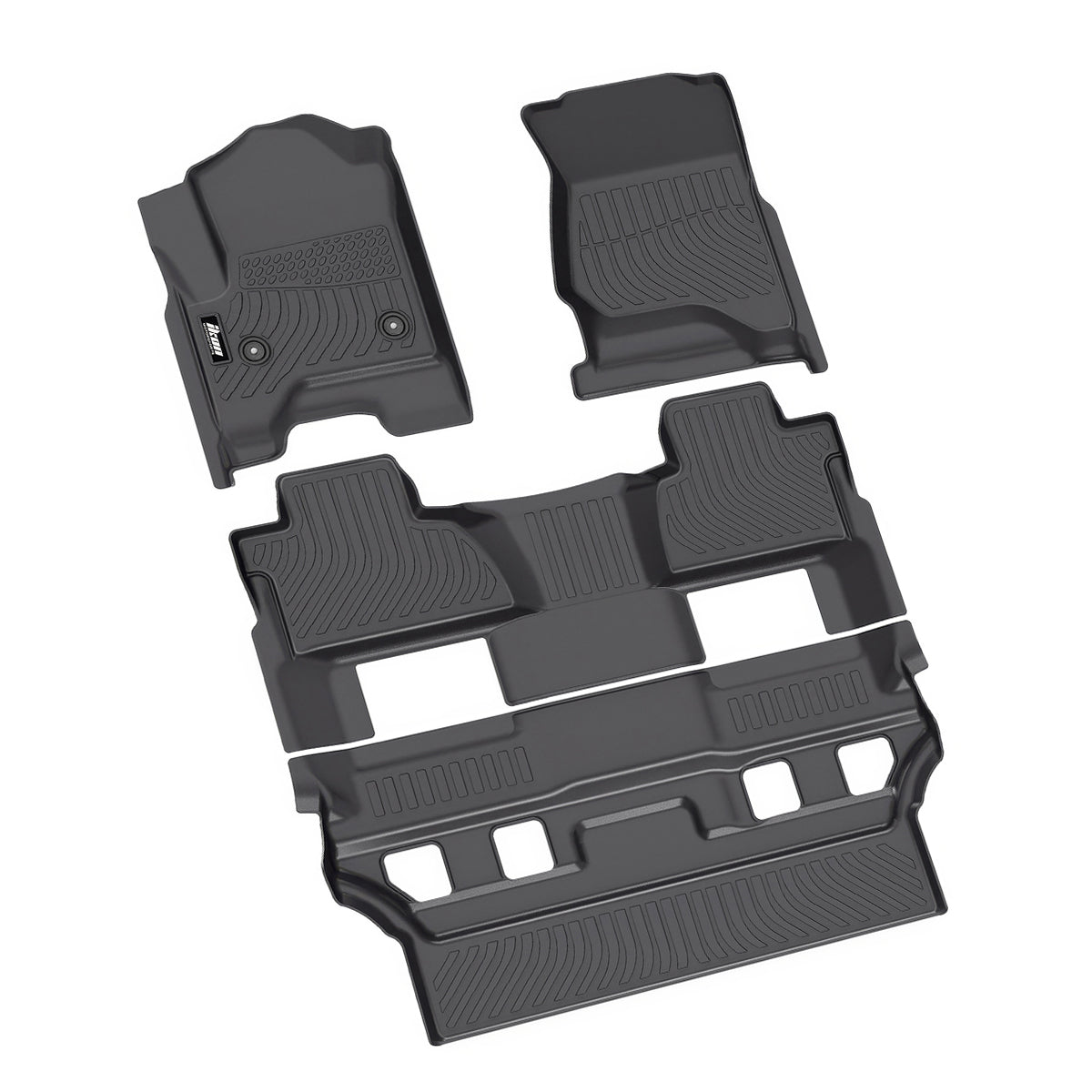 2015-2020 Chevy Tahoe GMC Yukon 7 Seat 3D Floor Mats Carpet Liner TPE