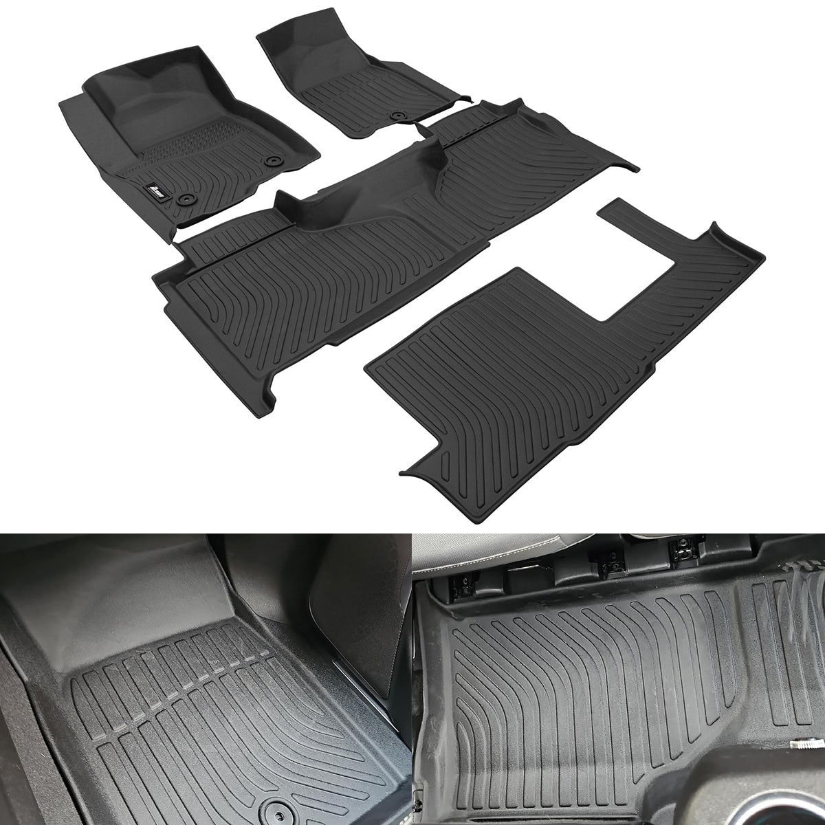 Car Floor Mat for 2021-23 Chevrolet Tahoe/GMC Yukon/Escalade 8 Seat 3D