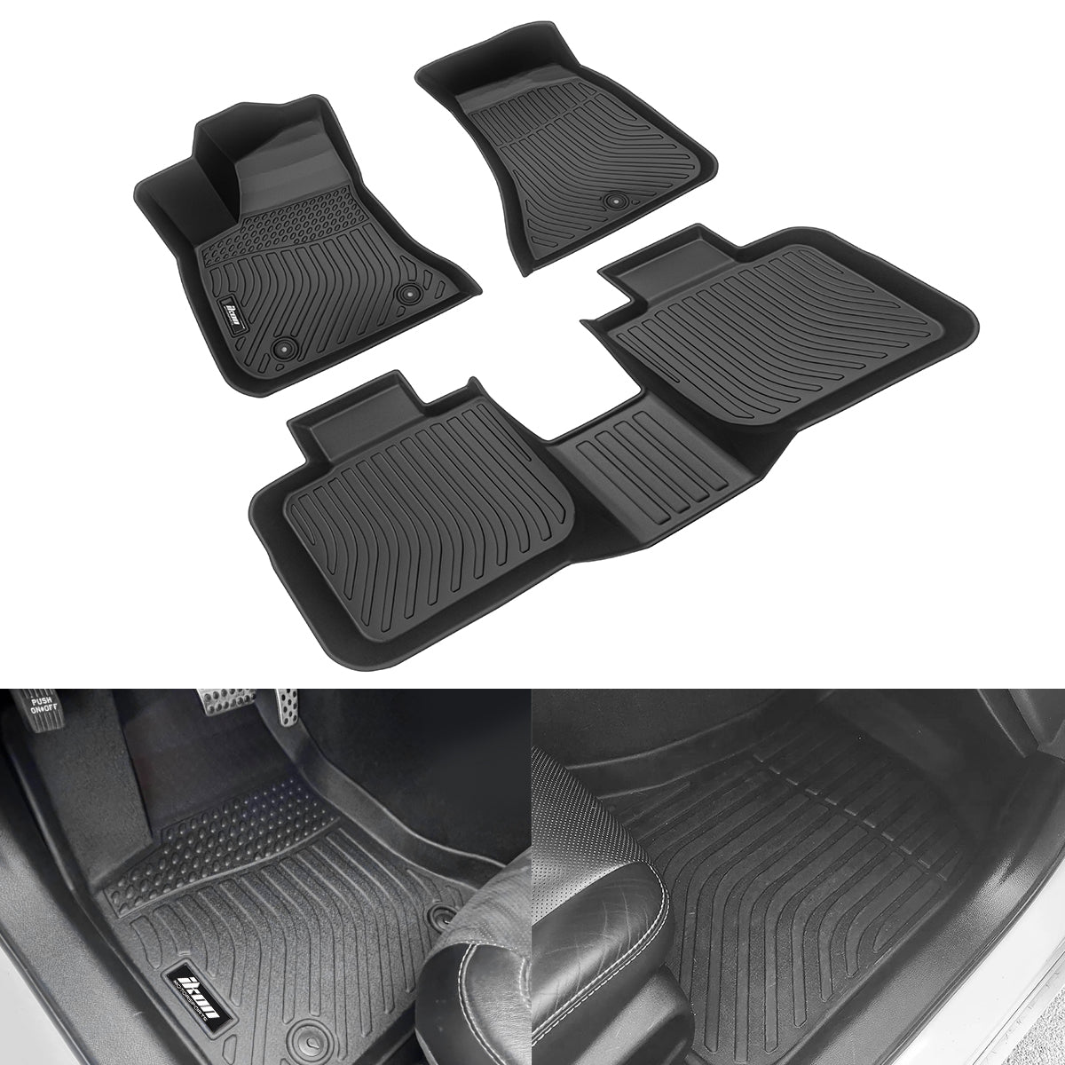 2011-2023 Dodge Charger RWD Chrysler 300 RWD 3D Floor Mats Carpets TPE
