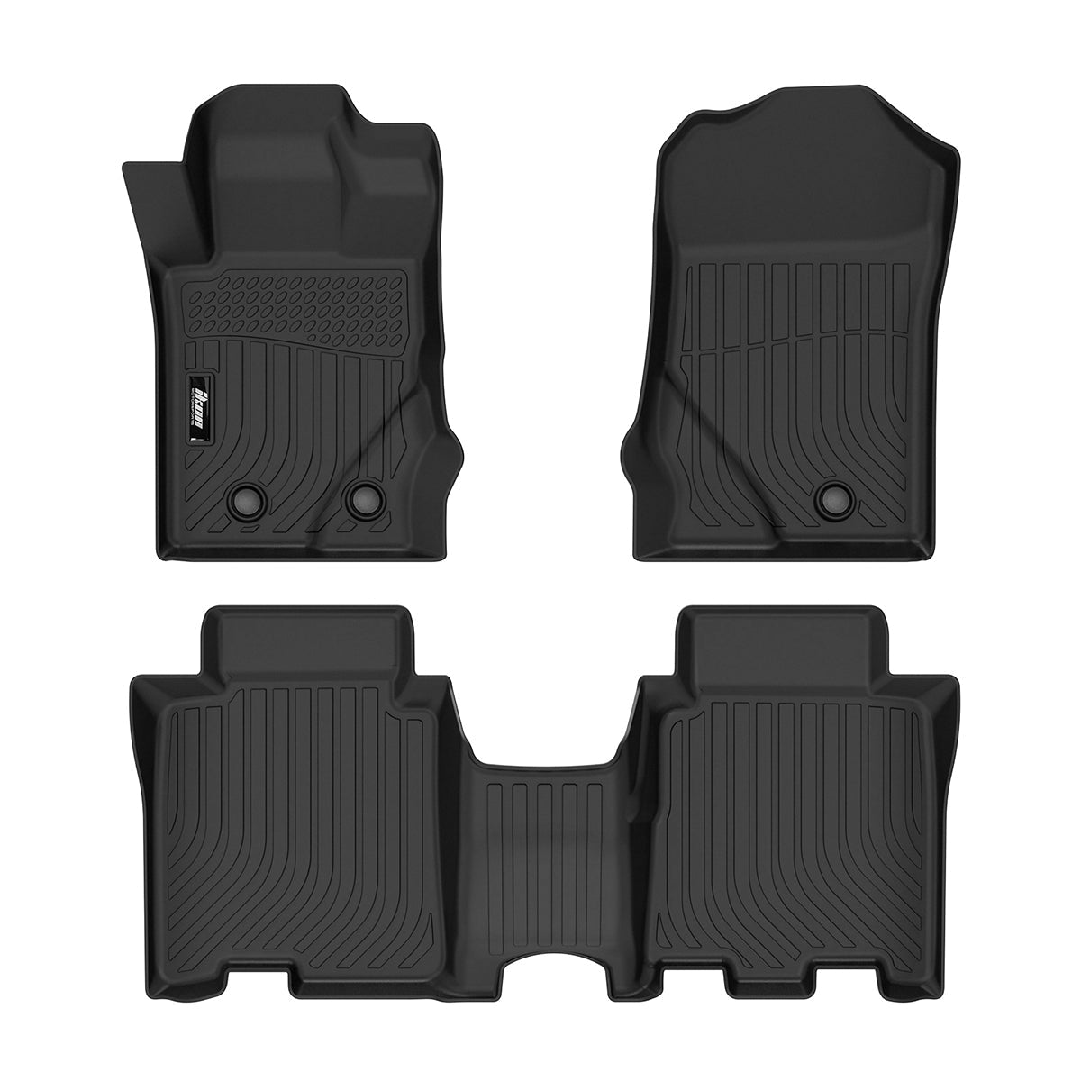 2021-2025 Ford Bronco 4DR Floor Mats All Weather TPE 3D Carpets 3PC