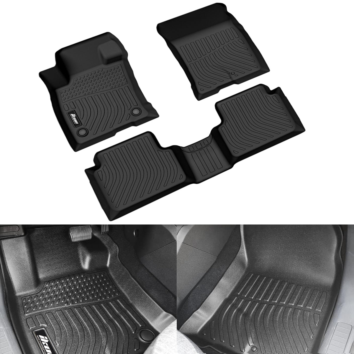 Car Floor Mat for 2021-2025 Ford Bronco Sport All Weather 3D Liner TPE