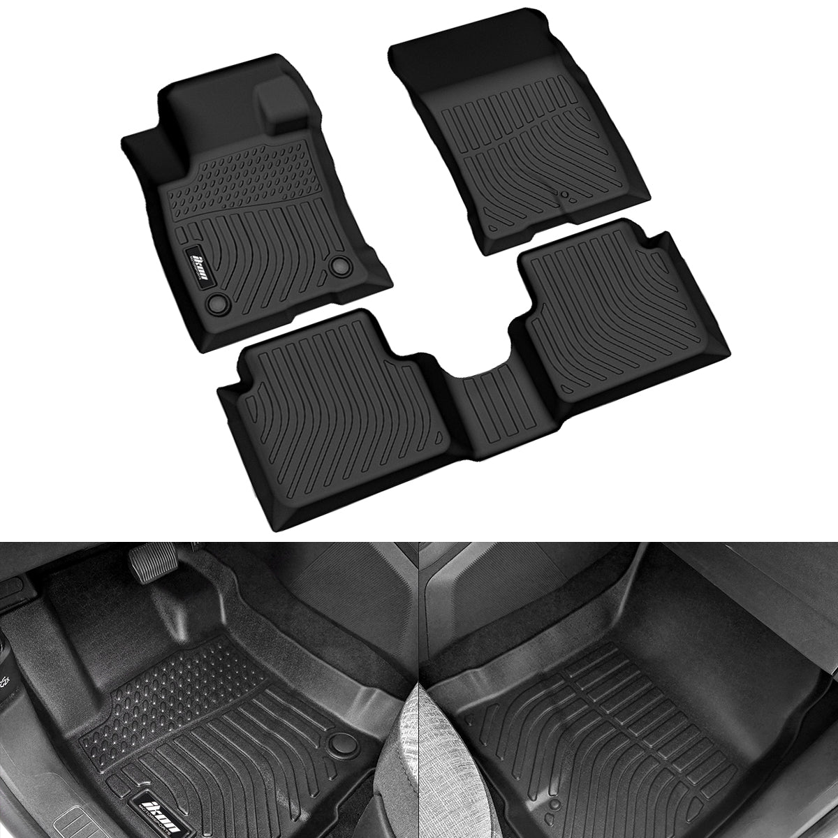 Car Floor Mat for 2022-25 Ford Maverick 2.0L All Weather 3D Liner TPE