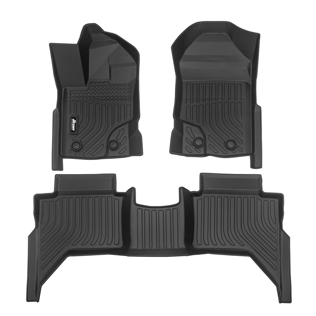 2019-2023 Ford Ranger Super Crew Cab 3D Floor Mat Heavy Duty Liner TPE