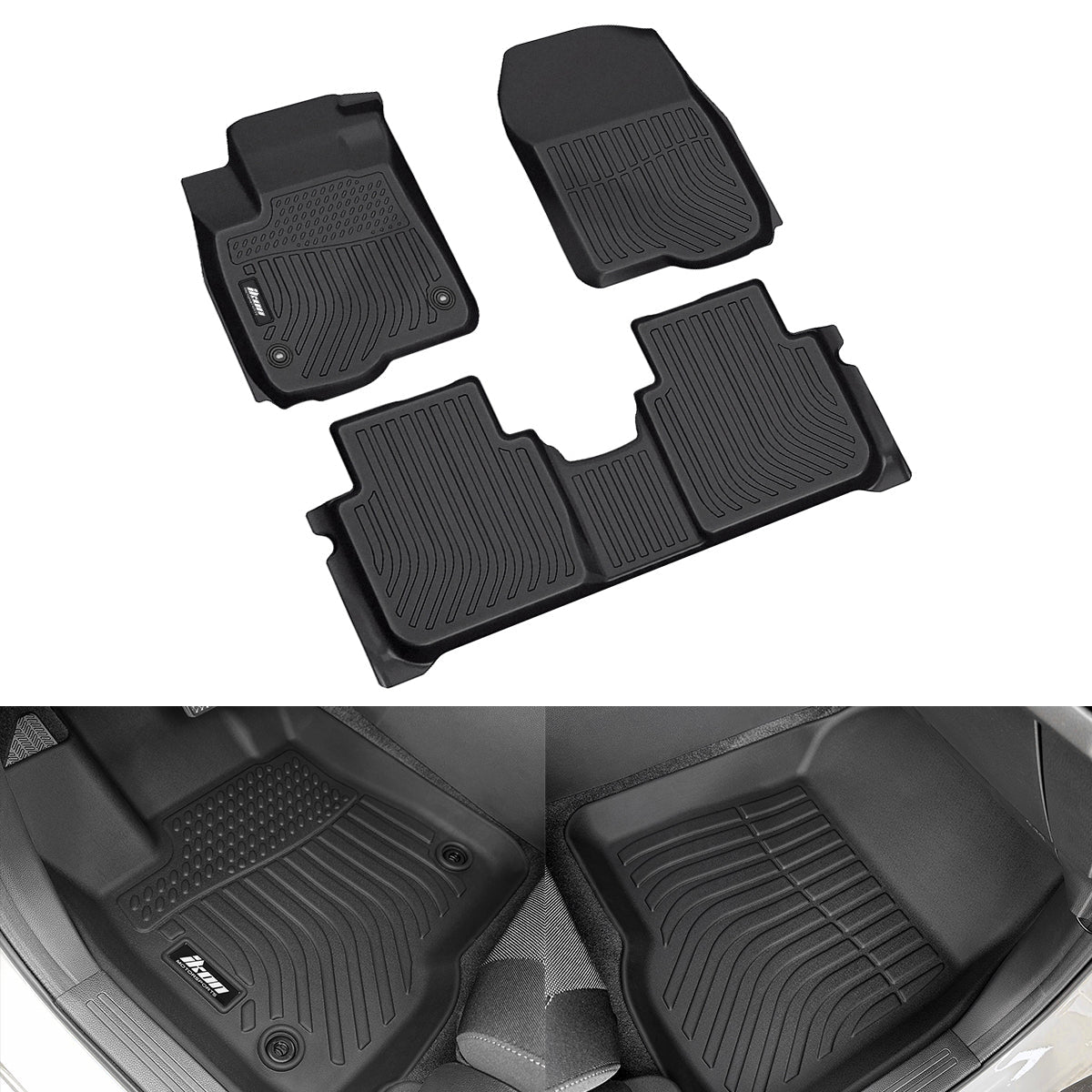 Car Floor Mat for 2023-2025 Honda CR-V All Weather 3D Front Rear  Line