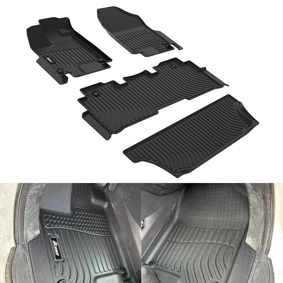 2018-2024 Honda Odyssey All Season 3D Floor Mats Front Rear Carpet TPE