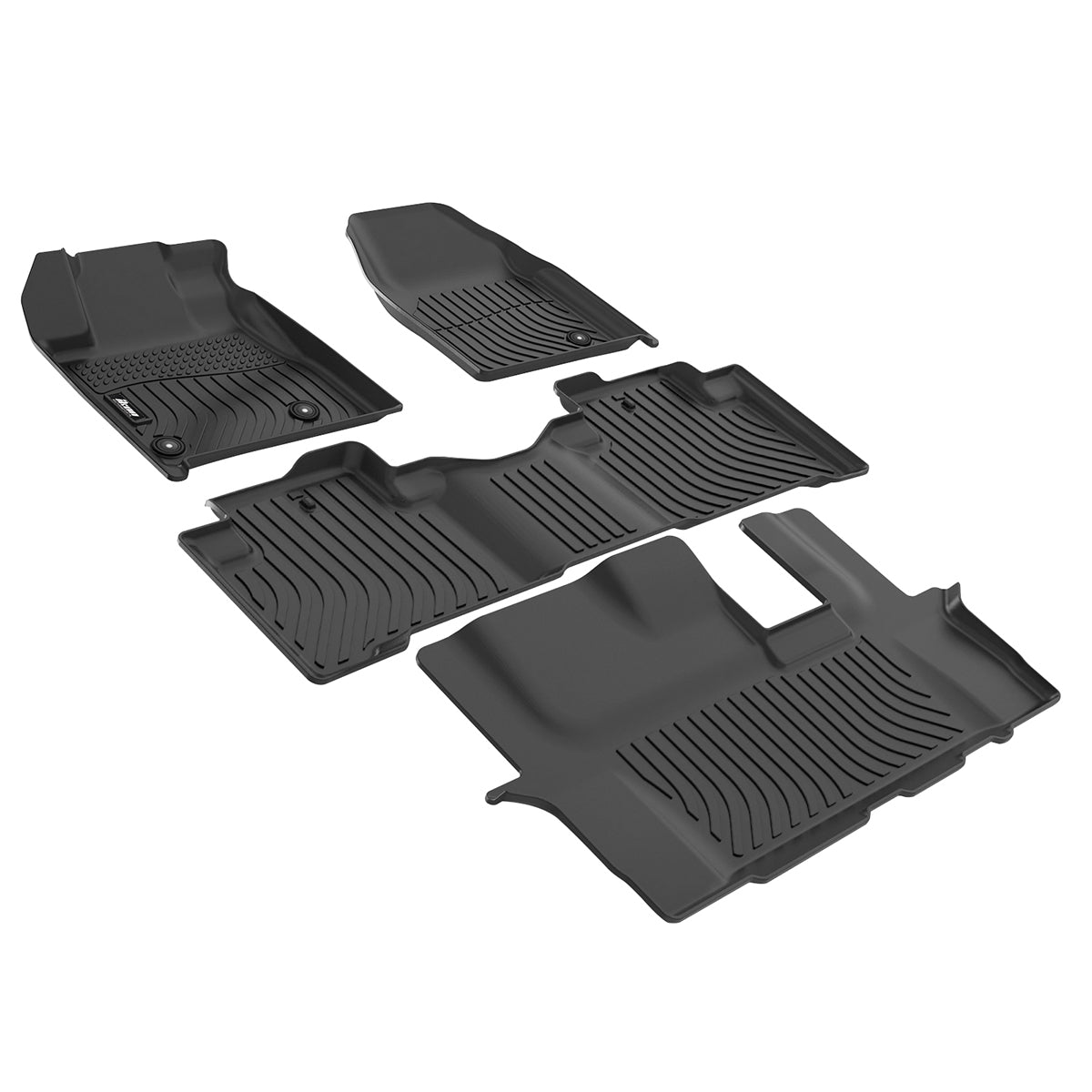 2009-2015 Honda Pilot 8 Seats 3D Floor Mats Carpet Liners Pad TPE