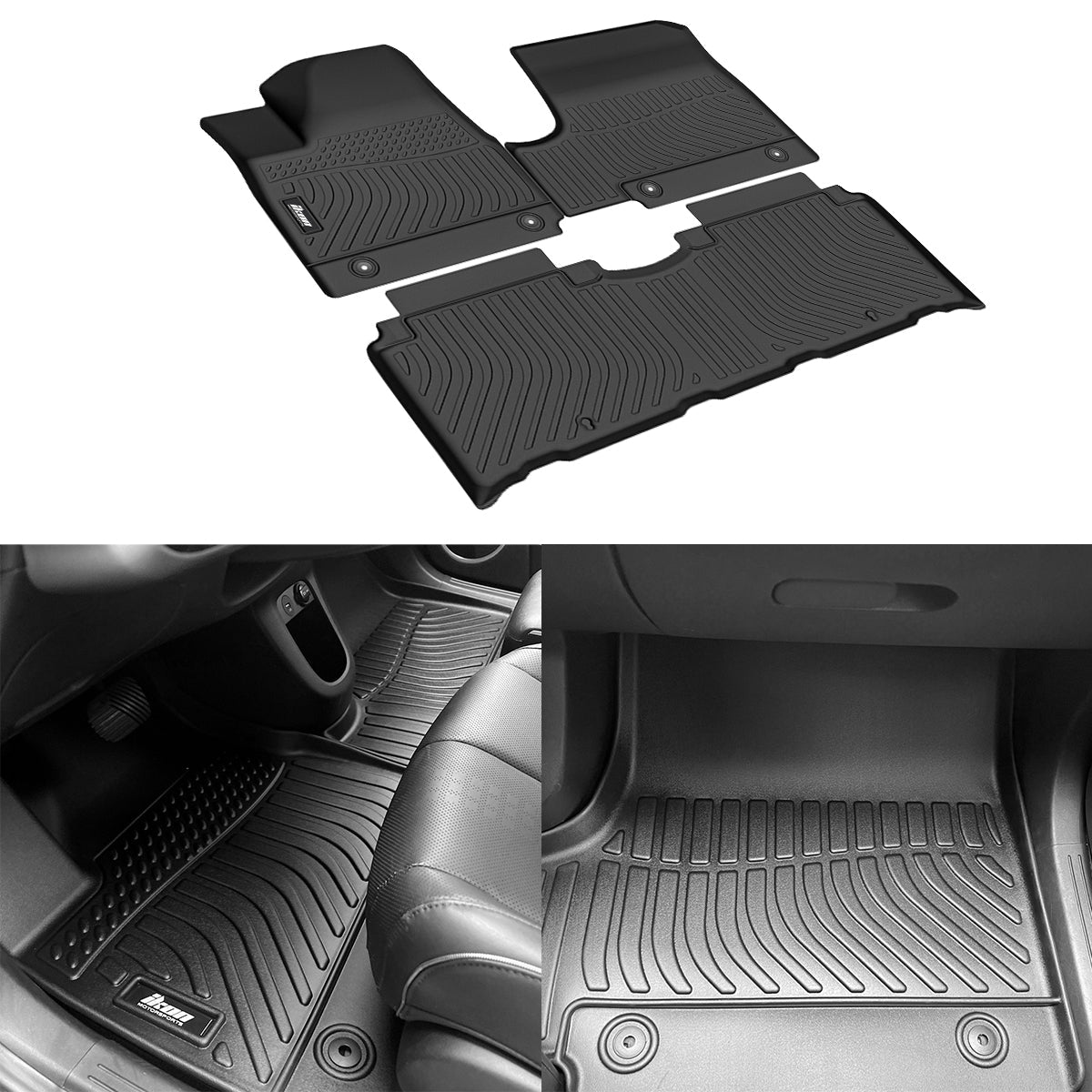 Car Floor Mat for 2022-2024 Hyundai Ioniq 5 All Weather 3D Molded  TPE