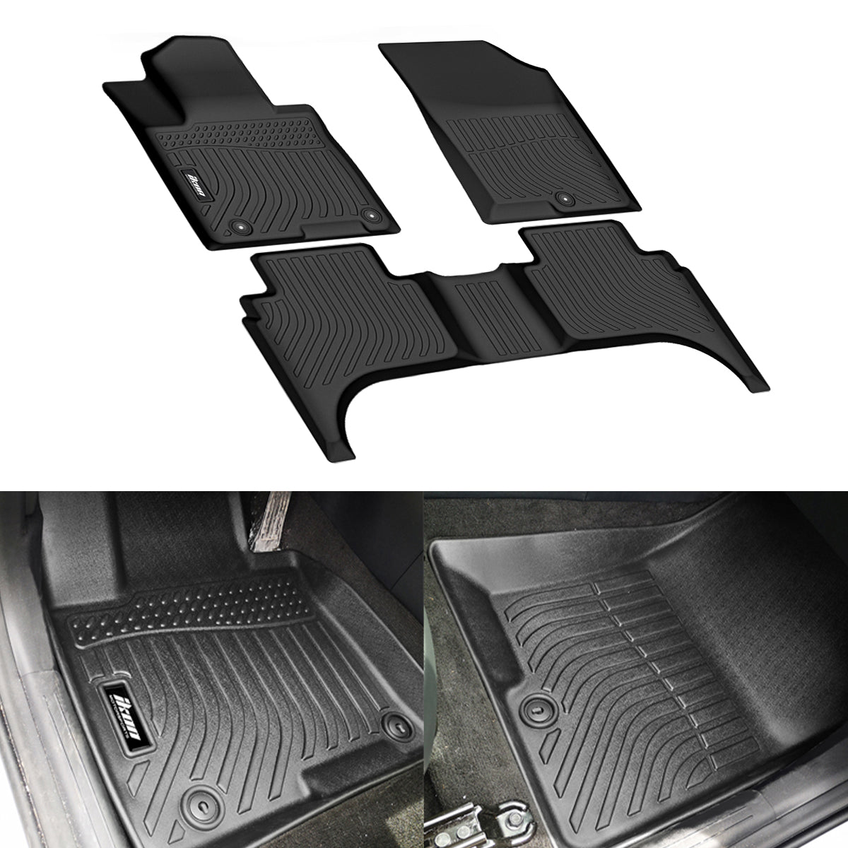 Car Floor Mat for 2022-2024 Hyundai Santa Cruz All Weather 3D  TPE 3PC
