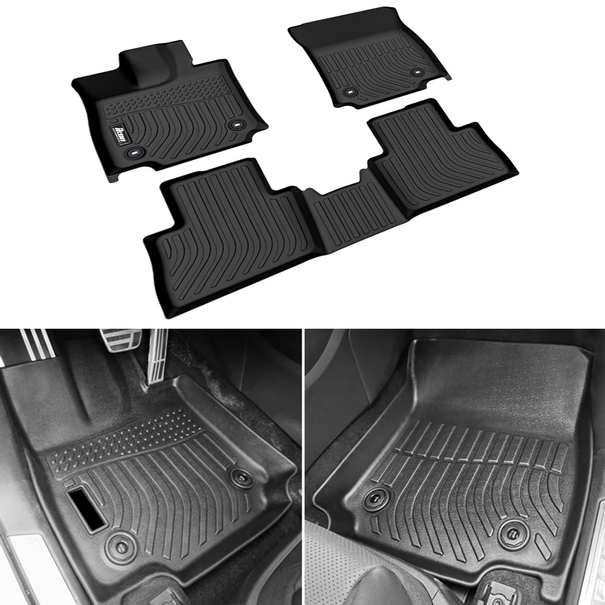 Car Floor Mat for 2022-2025 Lexus NX250 NX350 All Weather 3D Liner TPE