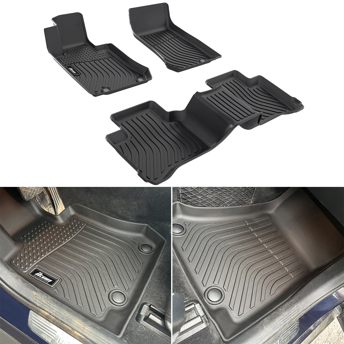 2016-2022 Benz GLC-Class SUV 2017-2023 GLC Coupe 3D Floor Mat TPE 3PCS