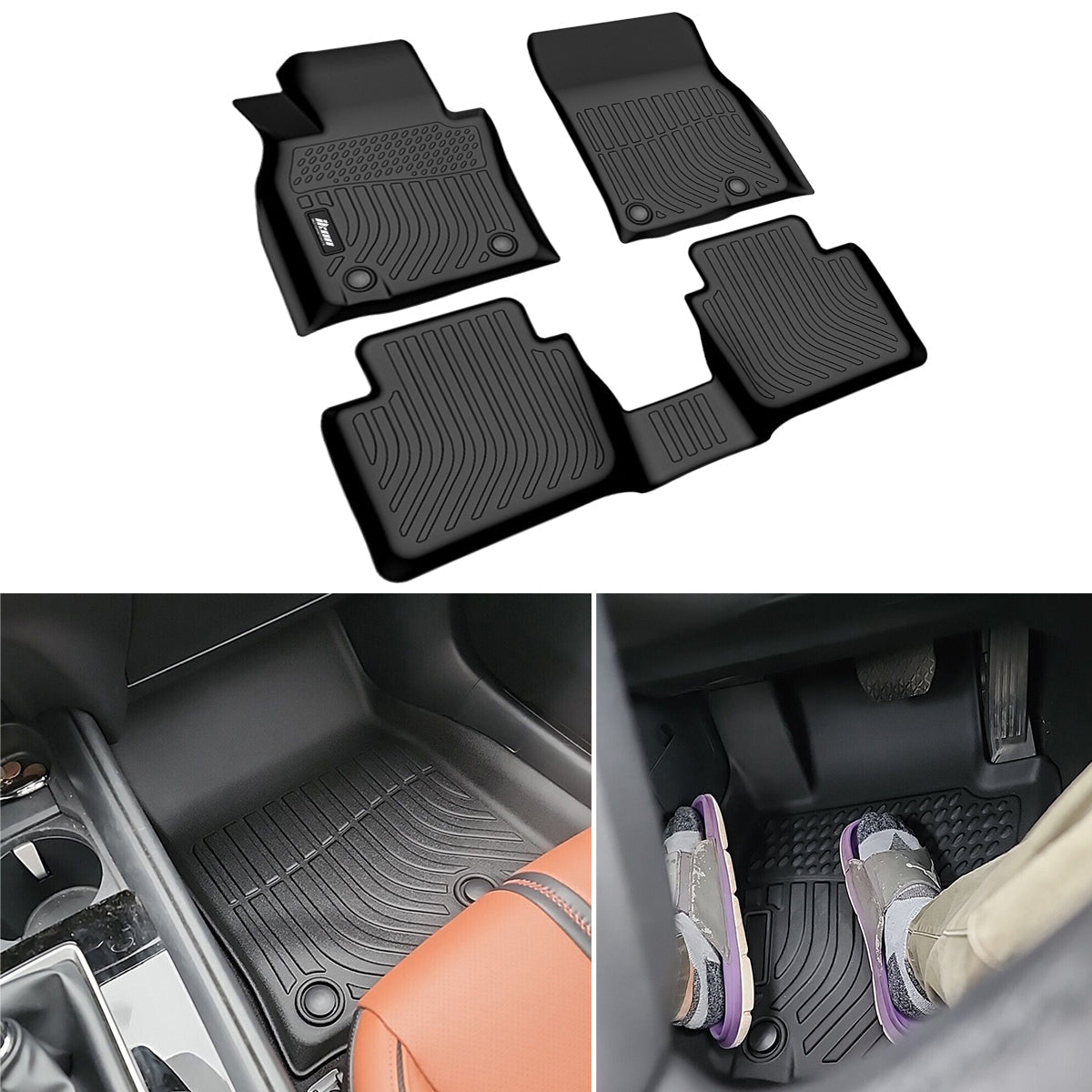 Floor Mat for 2023-2024 Mazda CX-50 All Weather 3D Molded Liner TPE