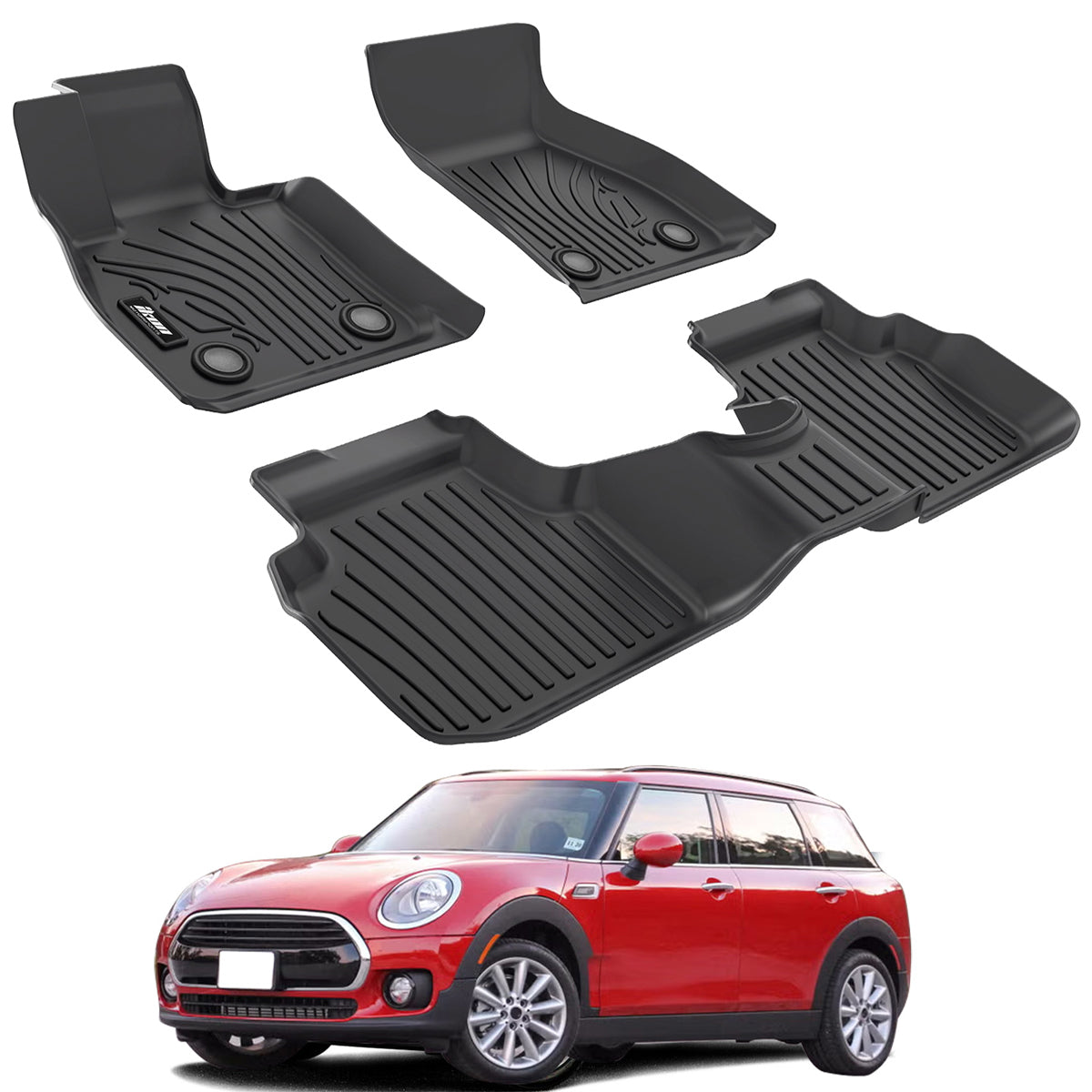 2016-2024 Mini Cooper Clubman F54 IKON Style 3D Floor Mats Liners TPE
