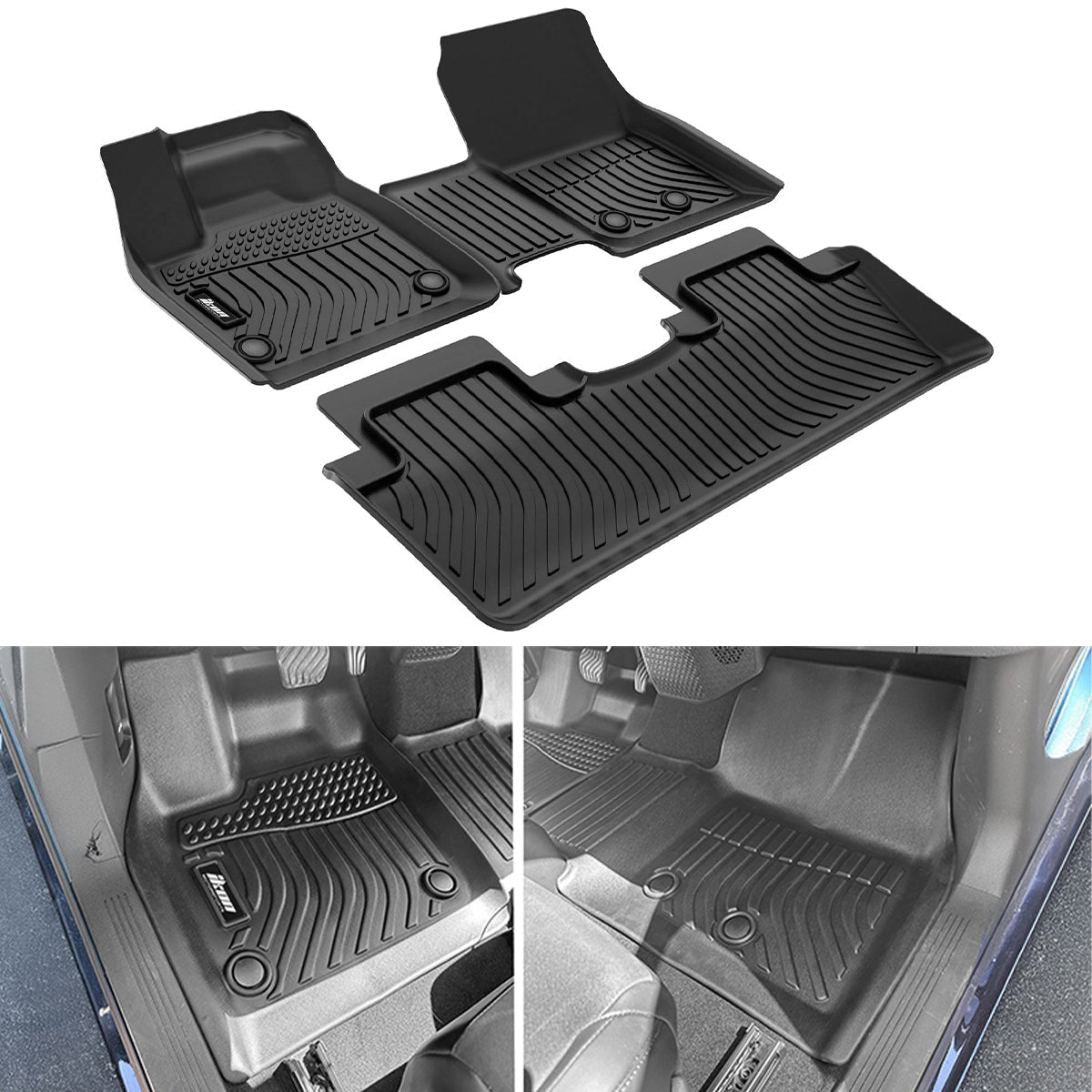 2023-2024 Nissan ARIYA 3D Molded Floor Mats All Weather Carpet TPE