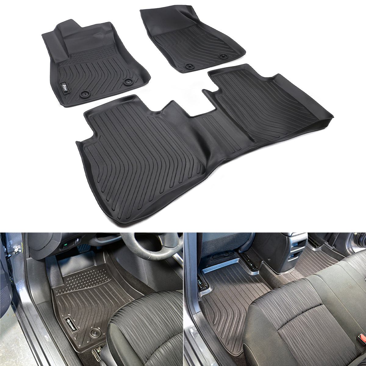 Car Floor Mat for 2013-2019 Nissan Sentra All Weather 3D Liner TPE