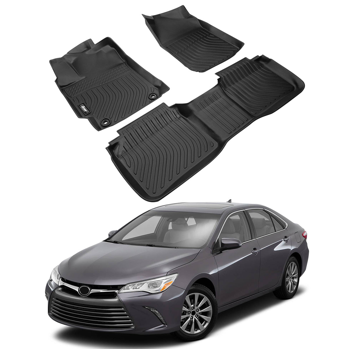 Car Floor Mat for 2012-2017 Toyota Camry All Weather 3D Molded TPE