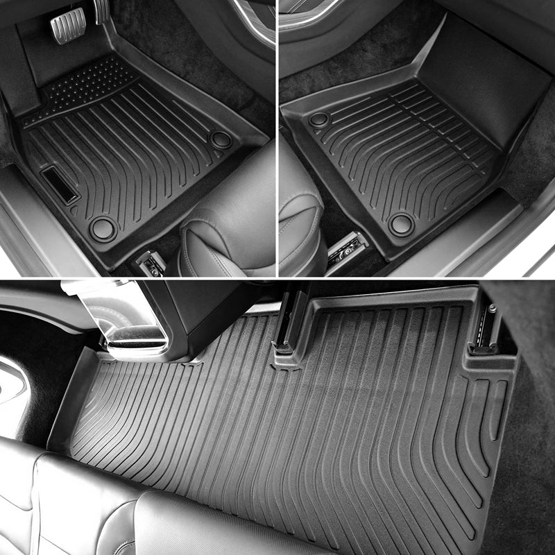 Car Floor Mat for 2021-2025 Tesla Model S All Weather 3D Molded TPE
