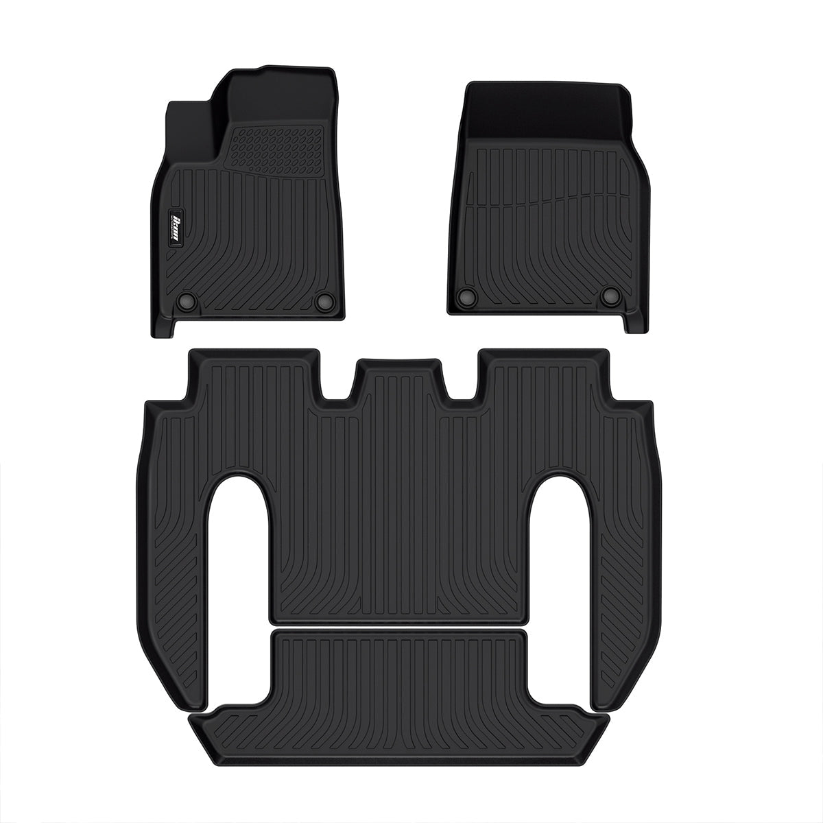 Car Floor Mat for 2022-2024 Tesla Model X 7 Seats All Weather 3D TPE