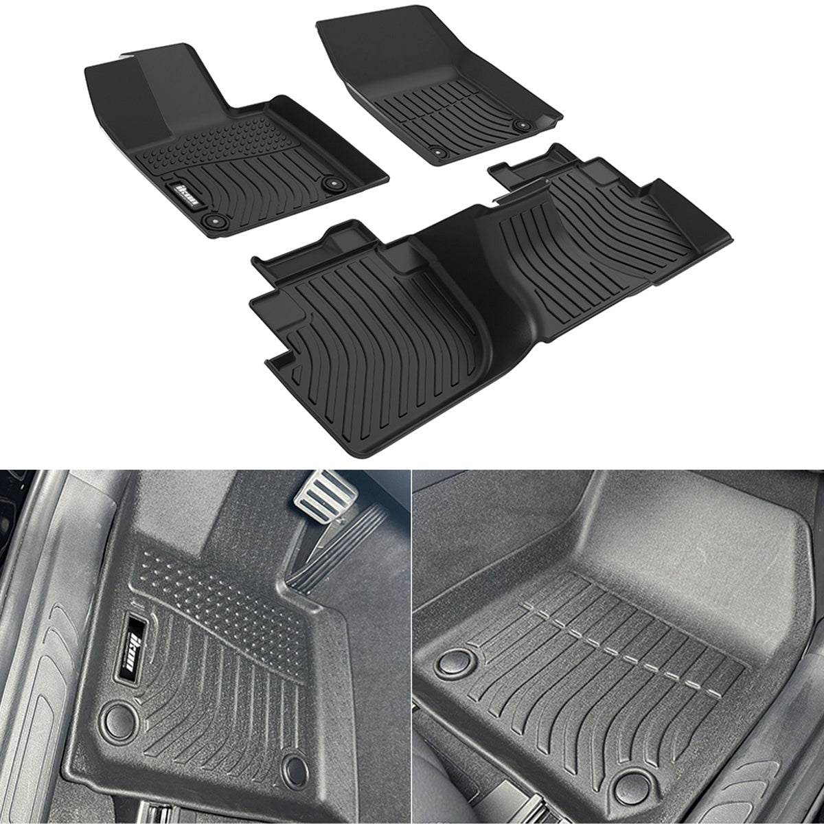 2023-2025 VinFast VF8 3D Molded TPE Floor Mats Front 2nd Row Liner 3PC