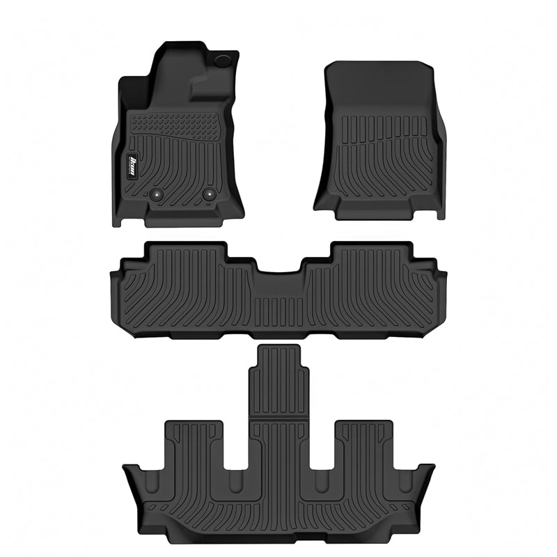 2019-2025 Subaru Ascent 7 Seats Bucket Seat 3D Floor Mats Carpet TPE