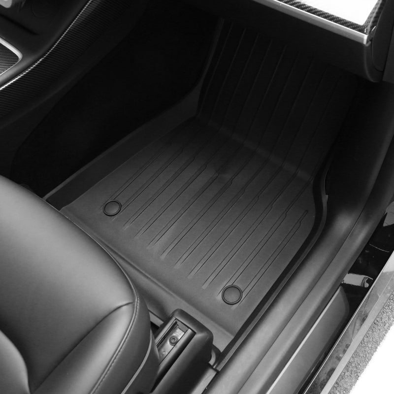 Car Floor Mat for 2020-24 Tesla Model Y 3D Black Carpets Injection TPE