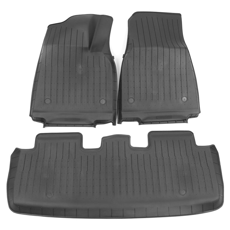 Car Floor Mat for 2020-24 Tesla Model Y 3D Black Carpets Injection TPE