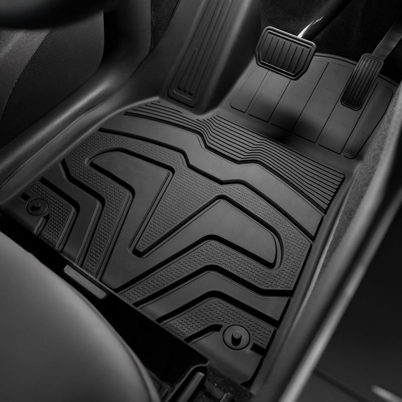 2020-2024 Tesla Model Y Floor Mats 3D TPE All Weather 3PC Set Carpets