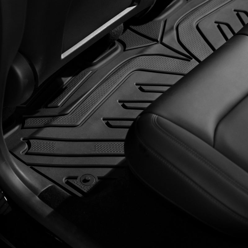2020-2024 Tesla Model Y Floor Mats 3D TPE All Weather 3PC Set Carpets