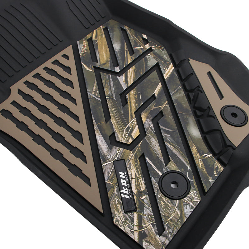 2021-2025 Ford Bronco 4DR Floor Mats TPE Carpets Black w/ Camouflage