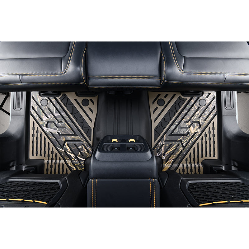 2021-2025 Ford Bronco 4DR Floor Mats TPE Carpets Black w/ Camouflage