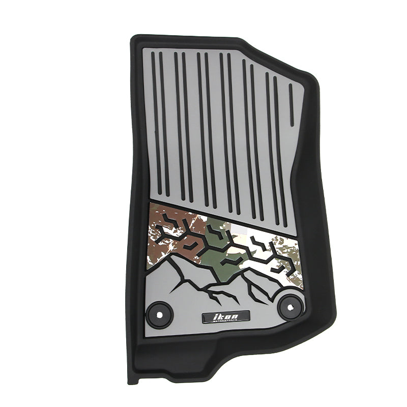 2018-2025 Jeep Wrangler JL Unlimited 4Dr Floor Mats Black Gray TPE